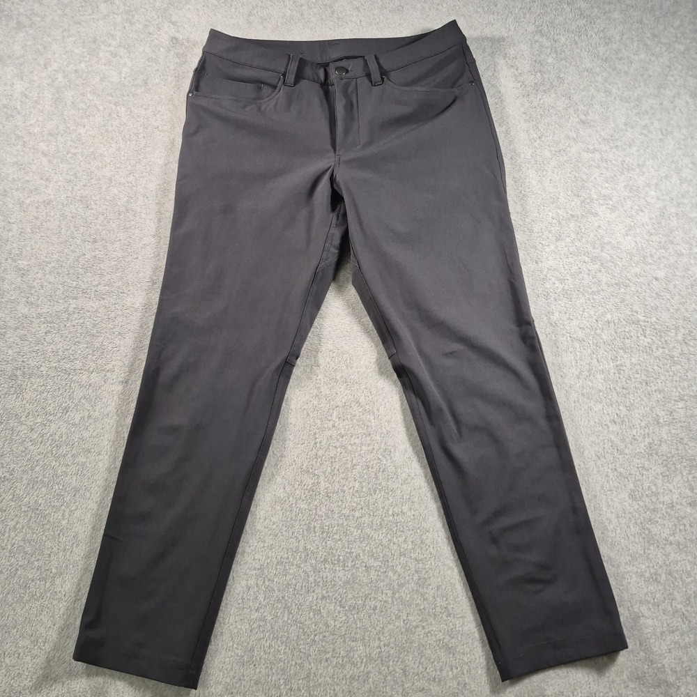 Lululemon ABC Slim-Fit 5 Pocket Pants Men's 32x28 Black Warpstreme